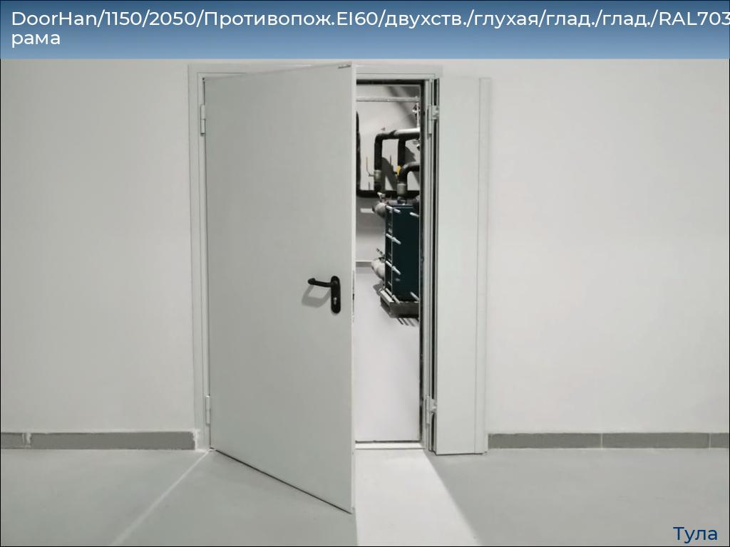 DoorHan/1150/2050/Противопож.EI60/двухств./глухая/глад./глад./RAL7035/лев./угл. рама, tula.doorhan.ru
